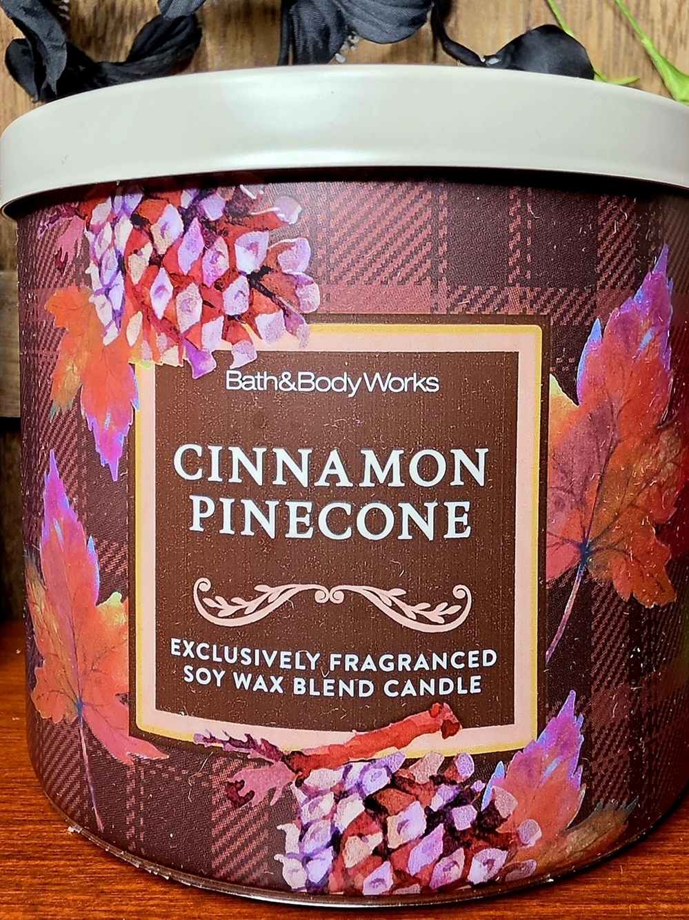 Bath & Body Works Cinnamon Pinecone Soy Wax Candle - Brown